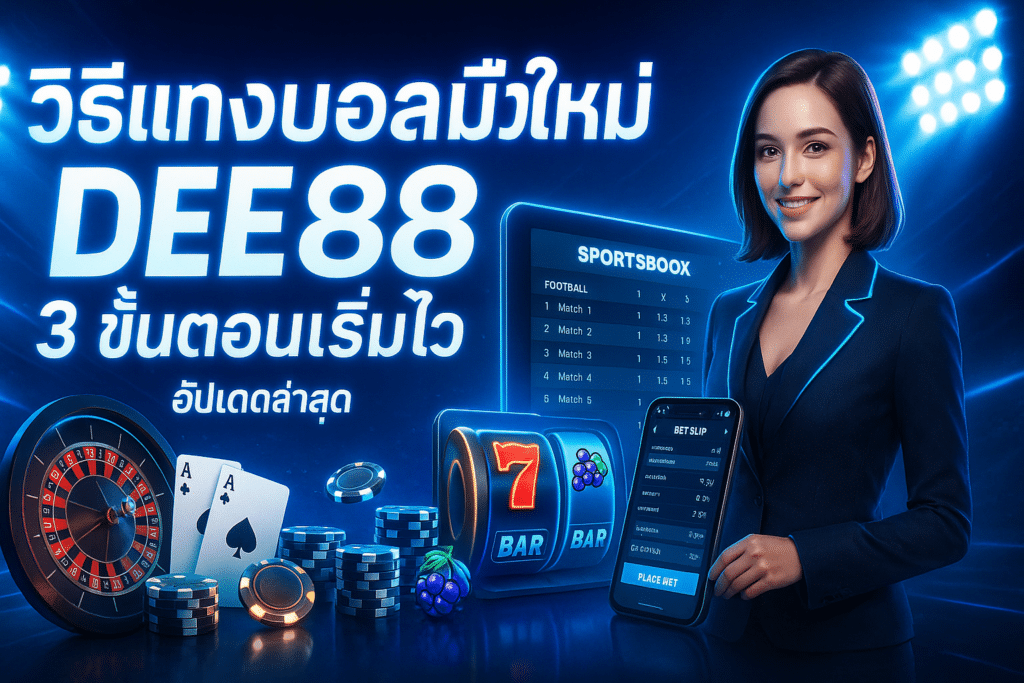 วิธีแทงบอลมือใหม่ DEE88